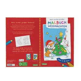 Ausmalbilder für Kita-Kinder: Mein erstes großes Malbuch: Weihnachten