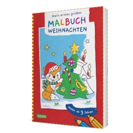 Ausmalbilder für Kita-Kinder: Mein erstes großes Malbuch: Weihnachten