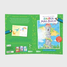 Ausmalbilder für Kita-Kinder: Mein erstes großes Zauber-Malbuch: Dinos & Drachen