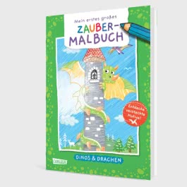 Ausmalbilder für Kita-Kinder: Mein erstes großes Zauber-Malbuch: Dinos & Drachen