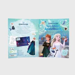 Disney Die Eiskönigin: Mein liebstes Bastelbuch - Zauberhafter Bastelspaß und Ausmalbilder