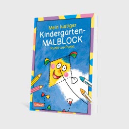 Mein lustiger Kindergarten-Malblock Punkt-zu-Punkt