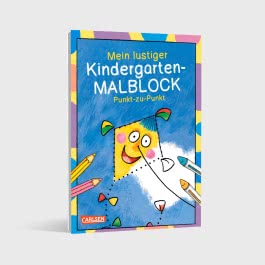 Mein lustiger Kindergarten-Malblock Punkt-zu-Punkt