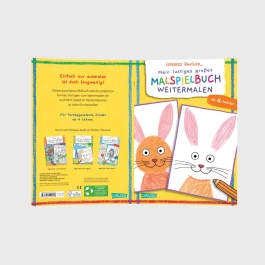 Mein lustiges großes Malspielbuch: Weitermalen (ab 4 Jahren)