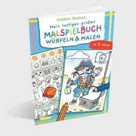 Mein lustiges großes Malspielbuch: Würfeln & Malen (ab 7 Jahren)