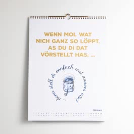 MOIN Wandkalender 2025 - Budder bei die Fische