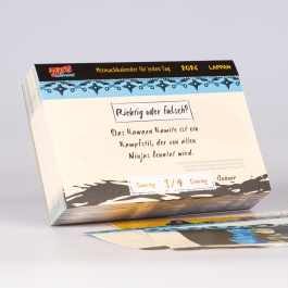 Naruto Shippuden 2026 Mitmachkalender für jeden Tag