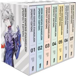 Neon Genesis Evangelion – Perfect Edition, Bände 1-7 im Sammelschuber mit Extras