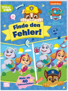 PAW Patrol Kindergartenheft: Finde den Fehler!