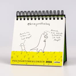 kriegundfreitag: Postkartenkalender 2026