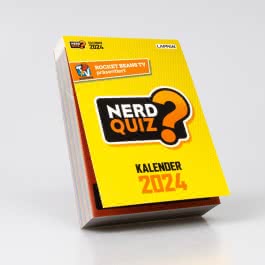 Rocket Beans TV – Nerd Quiz-Kalender 2024 mit Fragen rund um Games, Filme und Popkultur 