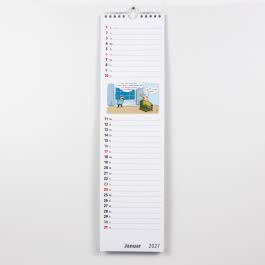 Ruhestand Streifenkalender 2027: Monatskalender für die Wand