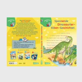 LESEMAUS zum Lesenlernen Sammelbände: Spannende Dinosaurier-Silben-Geschichten