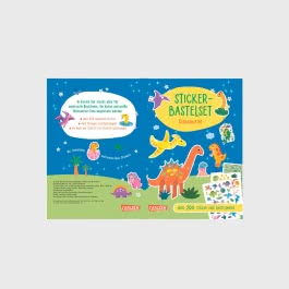 Bastelset für Kinder: Sticker-Bastelset: Dinosaurier