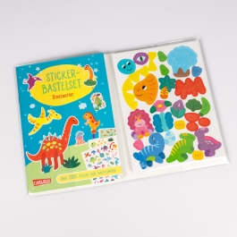 Bastelset für Kinder: Sticker-Bastelset: Dinosaurier
