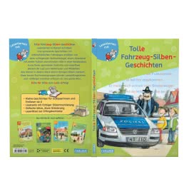 LESEMAUS zum Lesenlernen Sammelbände: Tolle Fahrzeug-Silben-Geschichten