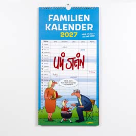 Uli Stein Familienkalender 2027: Familienplaner mit 5 Spalten