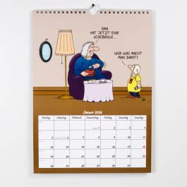 Uli Stein Rentnerkalender 2026: Monatskalender für die Wand