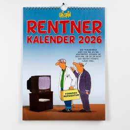 Uli Stein Rentnerkalender 2026: Monatskalender für die Wand
