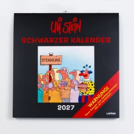 Uli Stein Schwarzer Kalender 2027: Monatskalender für die Wand