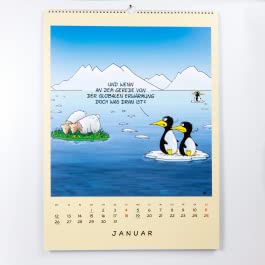 Uli Stein Tierisch großer Kalender 2026: Monatskalender für die Wand im Großformat