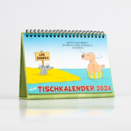 Uli Stein Tischkalender 2024: Monatskalender zum Aufstellen