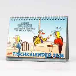 Uli Stein Tischkalender 2026: Monatskalender zum Aufstellen