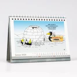Uli Stein Tischkalender 2026: Monatskalender zum Aufstellen