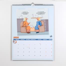 Viel Spaß im neuen Jahr 2027 mit Uli Stein by CheekYmouse: Monatsplaner mit komplett neuen Cartoons