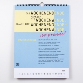 Zungenbrecher-Wandkalender 2027 - Abera kadabera! Willkommen in Barbaras Rhabarberbar!