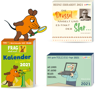 Kalender für das Jahr 2021