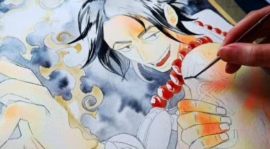 Manga zeichen lernen Aquarell 2