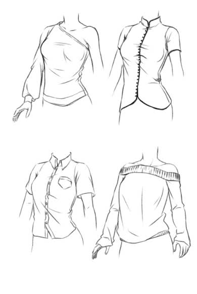 Manga zeichen lernen Kleidung 5