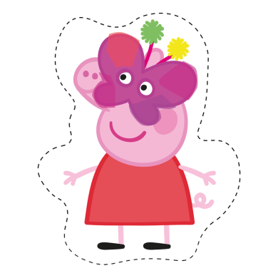 Peppa Holzstab