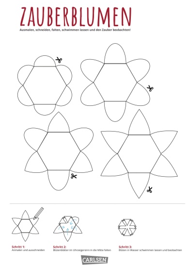 Bastelidee Zauberblumen falten