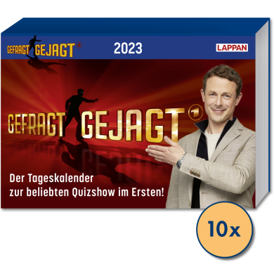 Gefragt Gejagt Tageskalender 2023 Gewinnspiel