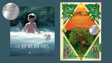 „Ich bin wie der Fluss“ und „Die Welt, von der ich träume“ – Nominiert für den Deutschen Jugendliteraturpreis 2022. Jordan Scott, Sydney Smith & Marie Pavlenko im Gespräch mit Tobias Goldfarb