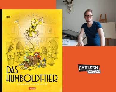 „Das Humboldt-Tier“ – Flix spricht auf der ARD-Bühne über seinen Marsupilami-Band
