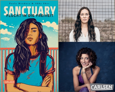 „Sanctuary“ – Die amerikanischen Menschenrechtsaktivistinnen Paola Mendoza und Abby Sher im Gespräch über ihren Jugendroman zum Thema Flucht und Vertreibung