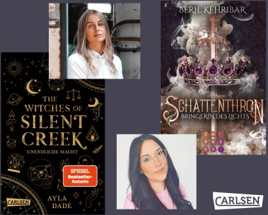 „The Witches of Silent Creek: Unendliche Macht” und „Schattenthron : Bringerin des Lichts“ – Ayla Dade und Beril Kehribar stellen ihre neuen Bücher vor und beantworten die Fragen ihrer Fans