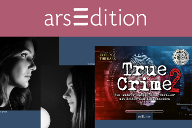 „True Crime 2“ – Das Duo vom beliebten Podcast „Eyes in the Dark“ spielt mit dem Publikum ein spannendes Escape Room-Abenteuer.