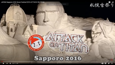 Sapporo Attack on Titan Sandaustellung Trailerbild