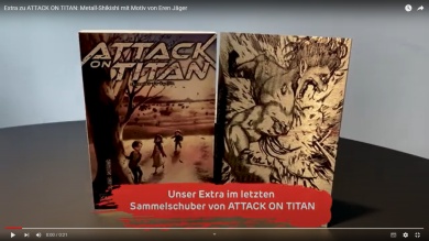 Attack on Titan Extra Sammelschuber Trailerbild