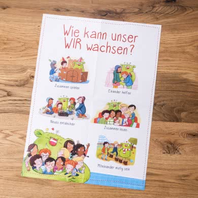 Lernposter aus Bilderbuch-Erlebnispaket "Gemeinsam sind wir stark"