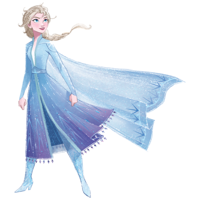 Auf dem Bild sieht man Elsa aus dem Film Frozen