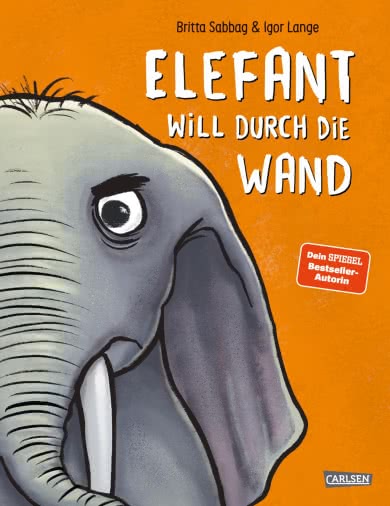 Elefant will durch die Wand