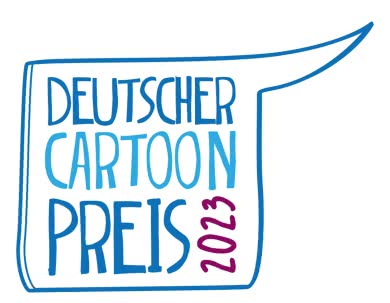 Logo des Deutschen Cartoonpreises 2023