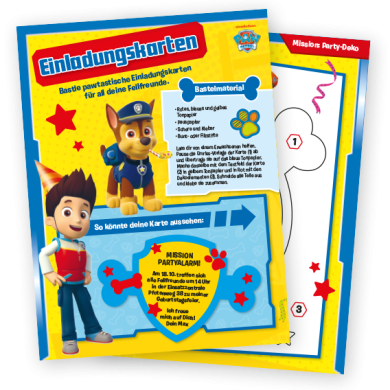 PAW Patrol Einladungskarten