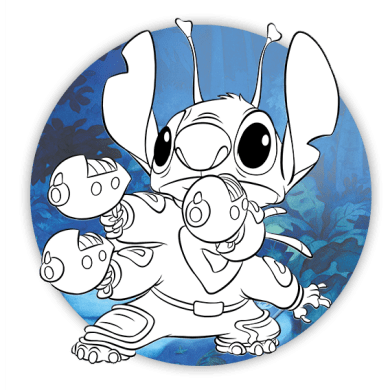 Stitch ausmalbilder