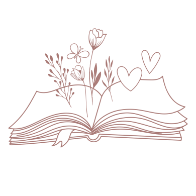 Aufgeschlagenes Buch, aus dem Blumen wachsen